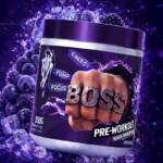 BOSS Pre-Workout Powder 350g Black Grapes - High Caffeine Energy Supplement with Beta Alanine, L-Citrulline, L-Arginine, L-Tyrosine, Betaine, Black Pepper Extract for Pump, Focus & Endurance - 50 Servings