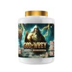 God of Whey Isolate Protein | 28g Protein per Serving | Ultra-Low Carb & Fat | 21 Vitamins & Minerals | Digestive Enzymes (Papain & Alpha Amylase) | Lean Muscle & Fat Loss | Cream N Cookies