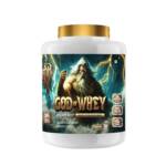 God of Whey Isolate Protein | 28g Protein per Serving | Ultra-Low Carb & Fat | 21 Vitamins & Minerals | Digestive Enzymes (Papain & Alpha Amylase) | Lean Muscle & Fat Loss | Cappuccino