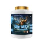 God of Whey Pro X Whey Protein | 25g Protein per Serving | Testosterone Support Formula with Ashwagandha, Tribulus & Mucuna Pruriens | 21 Vitamins & Minerals | Muscle Growth & Performance | Banana Strawberry