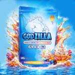 Godzilla Whey Protein Powder 1kg | High Protein with Creatine & BCAAs | Muscle Growth, Strength & Recovery | Premium Whey Blend